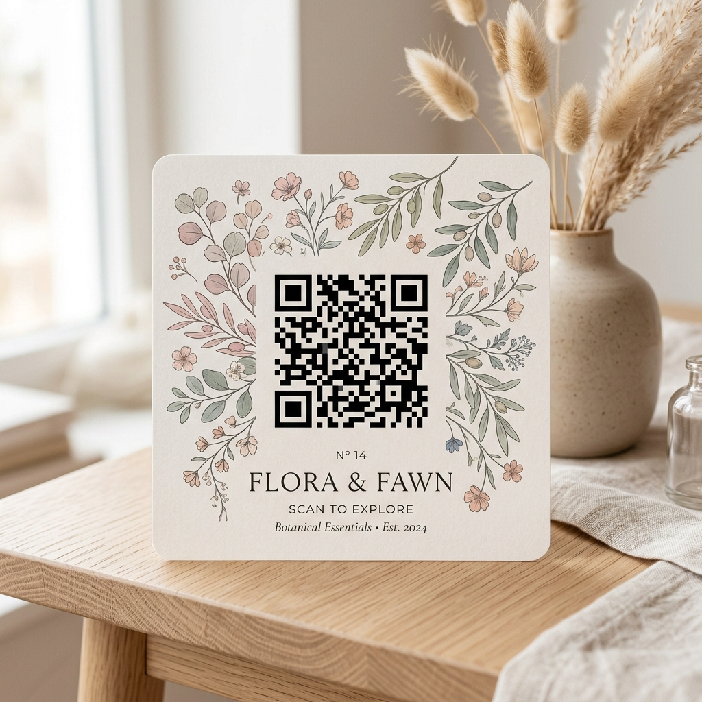 Minimal QR Mockup